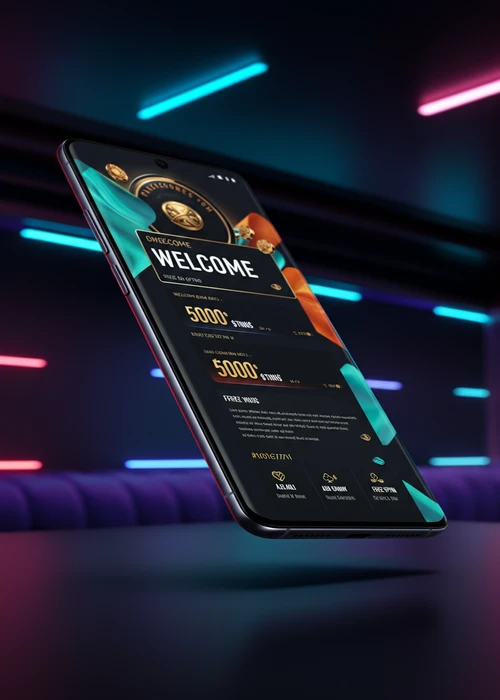 Vibrant promotional banner displaying various bonus offers including free spins and matched deposits at Heaps O Wins Casino